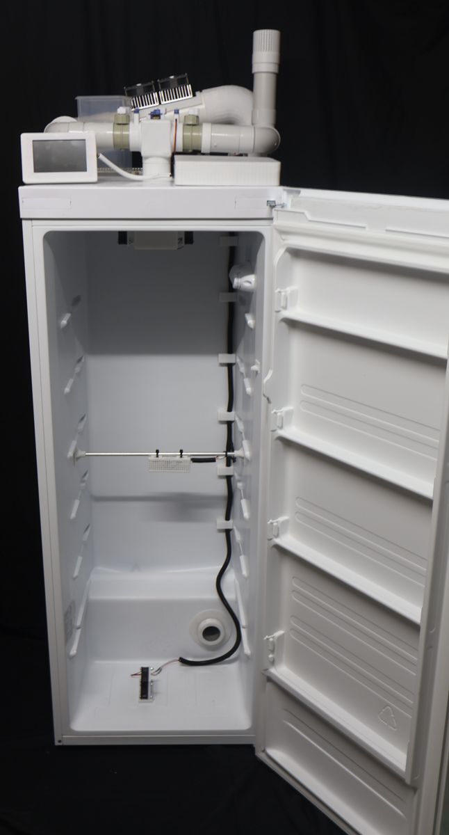 Green Ninja internal full-height view with open door