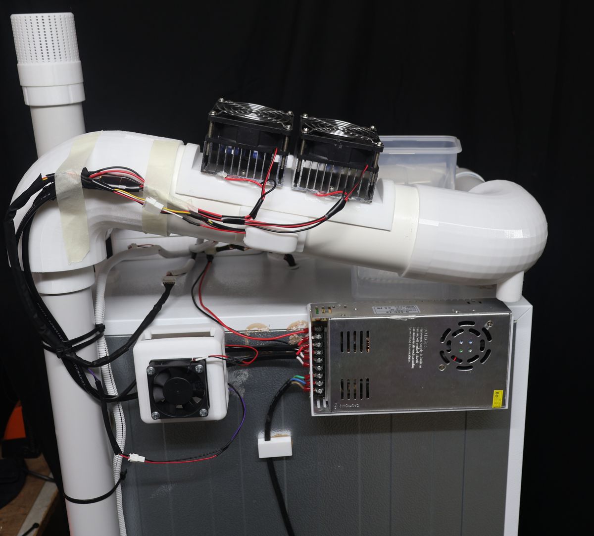 Green Ninja prototype rear wiring view